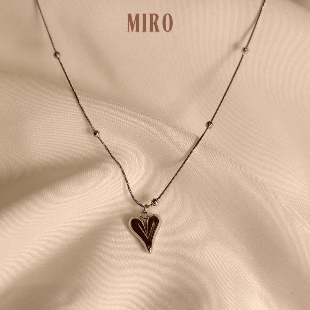 Pinterest inspired silver heart