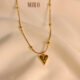 Beaded heart necklace