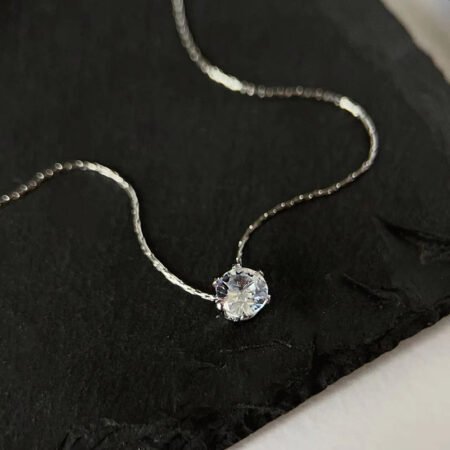 Dainty diamond necklace