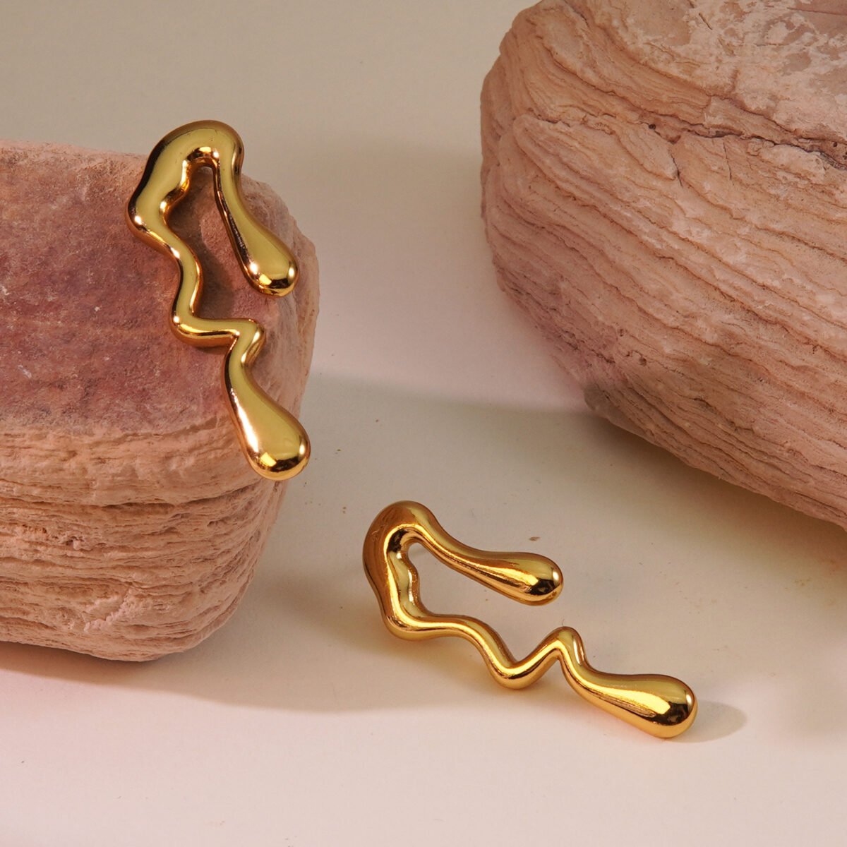 Golden Drip earrings - Image 4