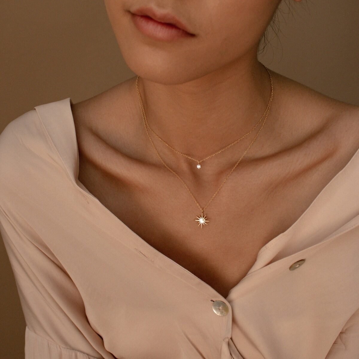 Double layered star necklace - Image 3